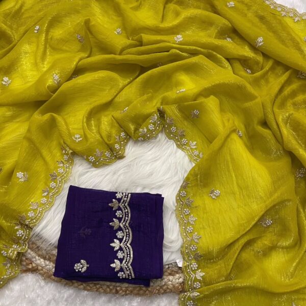 YELLOW SAREE{TRENDY}